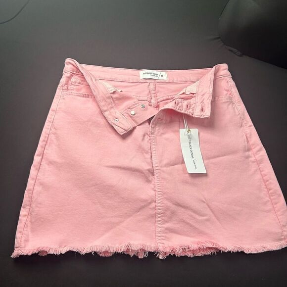 Just Black • Odyssey / Tatiana Button
Front Denim Skirt • Pink • NWT - Picture 4 of 6